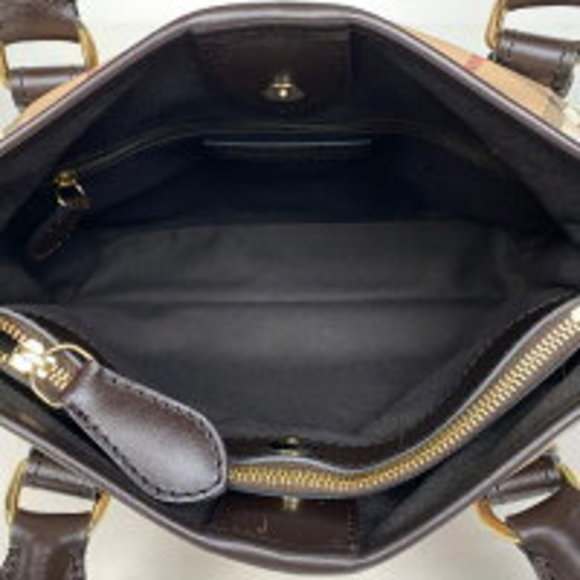 Burberry checked Shoulder Bag canvas beige brown - Picture 6 of 6